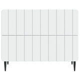 Bedside Cabinet White 62 x 34.5 x 49.5 cm Engineered Wood - 45-Degree Angle