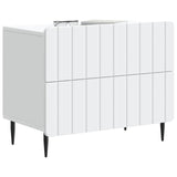 Bedside Cabinet White 62 x 34.5 x 49.5 cm Engineered Wood