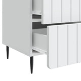 Bedside Cabinet White 43 x 41 x 68 cm Engineered Wood - Extra Image
