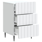 Bedside Cabinet White 43 x 41 x 68 cm Engineered Wood