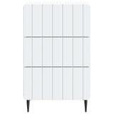 Bedside Cabinet White 43 x 41 x 68 cm Engineered Wood - 45-Degree Angle