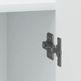 Bedside Cabinet White 43 x 34.5 x 52 cm Engineered Wood - Extra Image