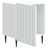 Bedside Cabinet White 43 x 34.5 x 52 cm Engineered Wood - Top-Down View