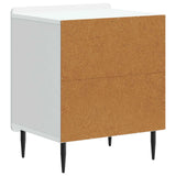 Bedside Cabinet White 43 x 34.5 x 52 cm Engineered Wood