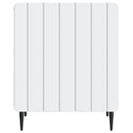 Bedside Cabinet White 43 x 34.5 x 52 cm Engineered Wood