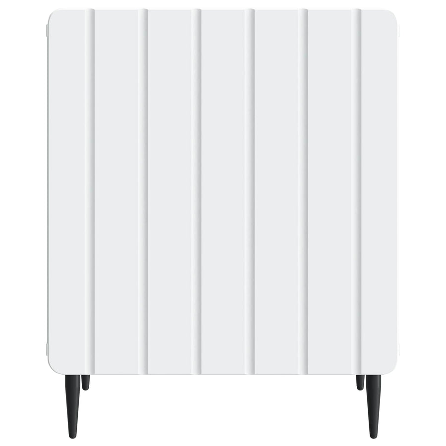 Bedside Cabinet White 43 x 34.5 x 52 cm Engineered Wood