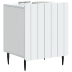 Bedside Cabinet White 43 x 34.5 x 52 cm Engineered Wood