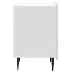 Bedside Cabinet White 43 x 34.5 x 52 cm Engineered Wood
