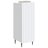 Sideboard White 34.5 x 33 x 92 cm Engineered Wood - Side View