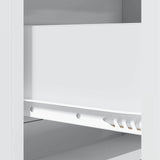 Drawer Cabinet White 66 x 34.5 x 92 cm Engineered Wood - Extra Image