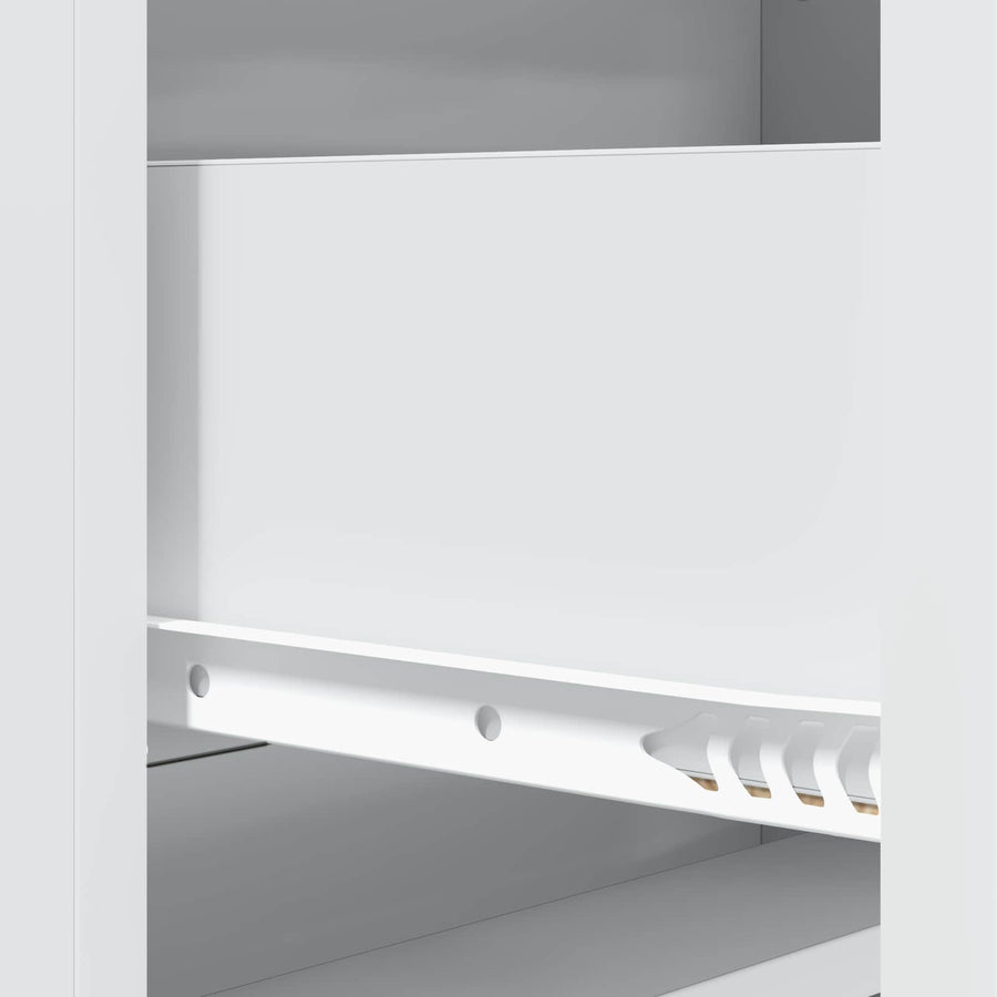 Drawer Cabinet White 66 x 34.5 x 92 cm Engineered Wood