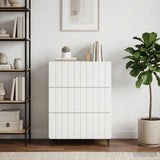 Drawer Cabinet White 66 x 34.5 x 92 cm Engineered Wood - Top-Down View