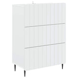 Drawer Cabinet White 66 x 34.5 x 92 cm Engineered Wood