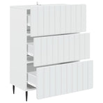 Drawer Cabinet White 66 x 34.5 x 92 cm Engineered Wood