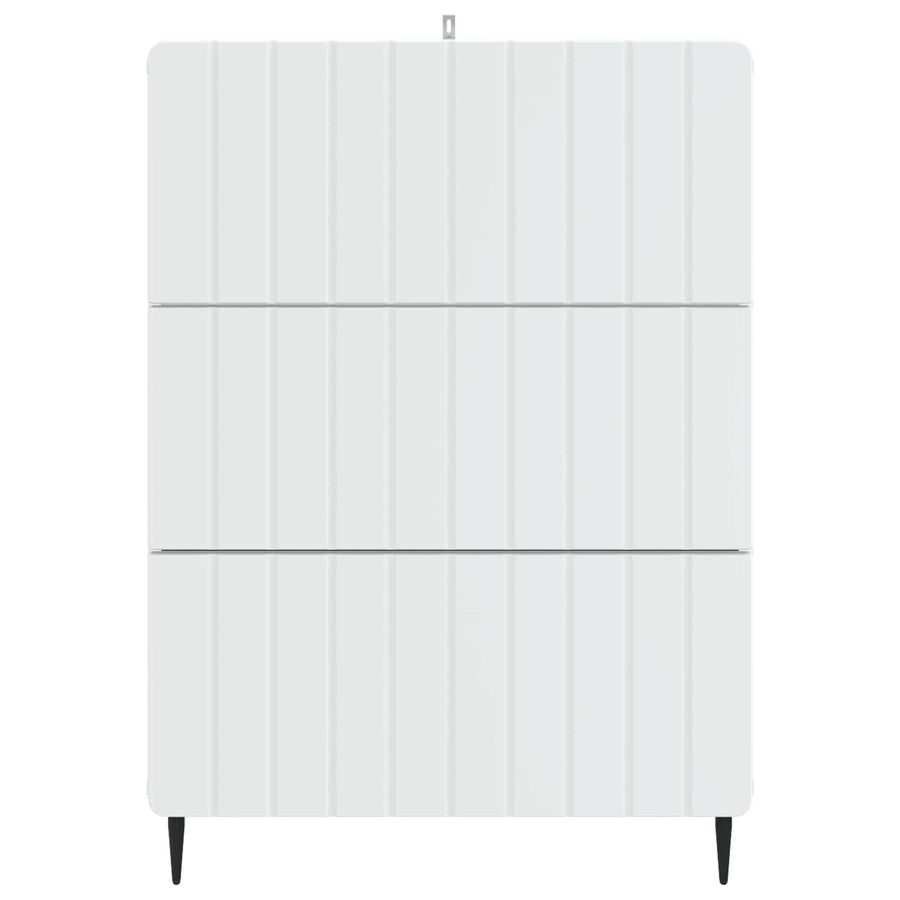 Drawer Cabinet White 66 x 34.5 x 92 cm Engineered Wood