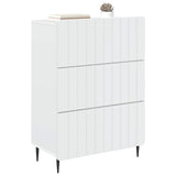 Drawer Cabinet White 66 x 34.5 x 92 cm Engineered Wood