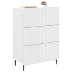 Drawer Cabinet White 66 x 34.5 x 92 cm Engineered Wood