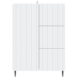 Sideboard with Drawer White 66 x 34.5 x 91.5 cm Engineered Wood - Rear View