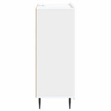 Sideboard with Drawer White 66 x 34.5 x 91.5 cm Engineered Wood - Close-Up Angle