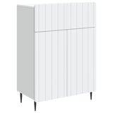 Sideboard with Drawer White 66 x 34.5 x 92 cm Engineered Wood - Front View