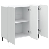 Sideboard White 89 x 34.5 x 82 cm Engineered Wood - 45-Degree Angle