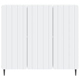 Sideboard White 89 x 34.5 x 82 cm Engineered Wood - Rear View