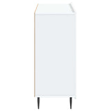 Sideboard White 89 x 34.5 x 82 cm Engineered Wood - Close-Up Angle