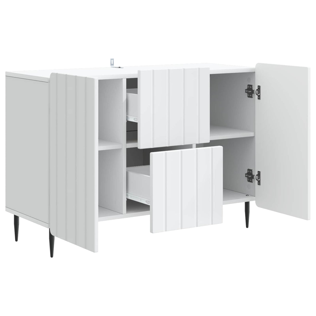 Sideboard with Drawer White 89 x 34.5 x 62 cm Engineered Wood