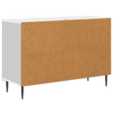 Sideboard with Drawer White 89 x 34.5 x 62 cm Engineered Wood - Low Angle