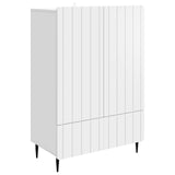 Sideboard with Drawer White 66 x 34.5 x 97 cm Engineered Wood - Front View