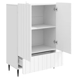 Sideboard with Drawer White 66 x 34.5 x 97 cm Engineered Wood - Top-Down View