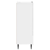 Sideboard with Drawer White 66 x 34.5 x 97 cm Engineered Wood - Rear View