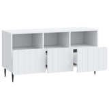 TV Cabinet with Drawer White 102 x 34.5 x 50 cm Engineered Wood - 45-Degree Angle