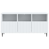 TV Cabinet with Drawer White 102 x 34.5 x 50 cm Engineered Wood - Rear View