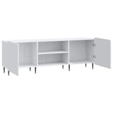 TV Cabinet White 150 x 31 x 52 cm Engineered Wood - 45-Degree Angle