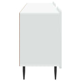 TV Cabinet White 150 x 31 x 52 cm Engineered Wood - Close-Up Angle