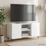 TV Cabinet White 102 x 34.5 x 52 cm Engineered Wood - Top-Down View