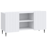TV Cabinet White 102 x 34.5 x 52 cm Engineered Wood - Front View