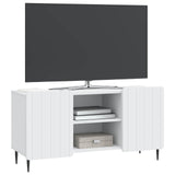 TV Cabinet White 102 x 34.5 x 52 cm Engineered Wood - Side View