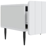 TV Cabinet with Drawer White 147 x 34.5 x 32 cm Engineered Wood - Extra Image