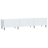 TV Cabinet with Drawer White 147 x 34.5 x 32 cm Engineered Wood - Front View