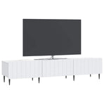 TV Cabinet with Drawer White 147 x 34.5 x 32 cm Engineered Wood
