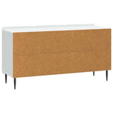 TV Cabinet White 99 x 34.5 x 52 cm Engineered Wood - Low Angle