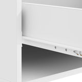 Coffee Table with Drawer White 49 x 50 x 42 cm Engineered Wood