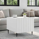 Coffee Table with Drawer White 49 x 50 x 42 cm Engineered Wood