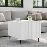 Coffee Table with Drawer White 49 x 50 x 42 cm Engineered Wood