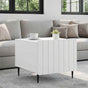 Coffee Table with Drawer White 49 x 50 x 42 cm Engineered Wood