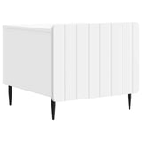 Coffee Table with Drawer White 49 x 50 x 42 cm Engineered Wood - Front View