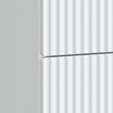 Bedside Cabinet White 43 x 34.5 x 48 cm Engineered Wood - Low Angle