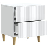 Bedside Cabinet White 43 x 34.5 x 48 cm Engineered Wood - Top-Down View